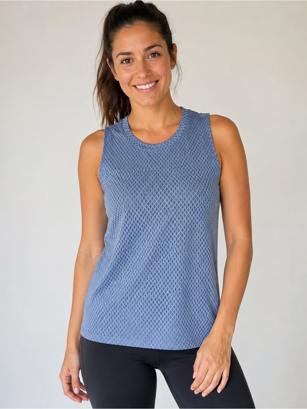 K-Swiss Women’s Blue Breathable Mesh Athletic Tank Top Size S